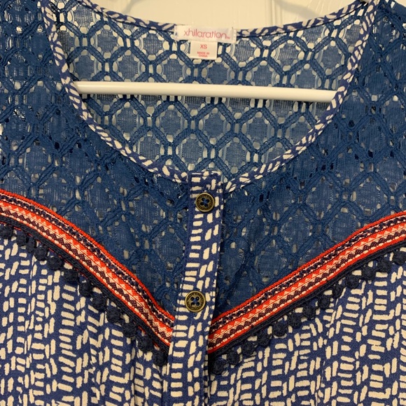 NWOT Navy Lacy Romper - Picture 5 of 7